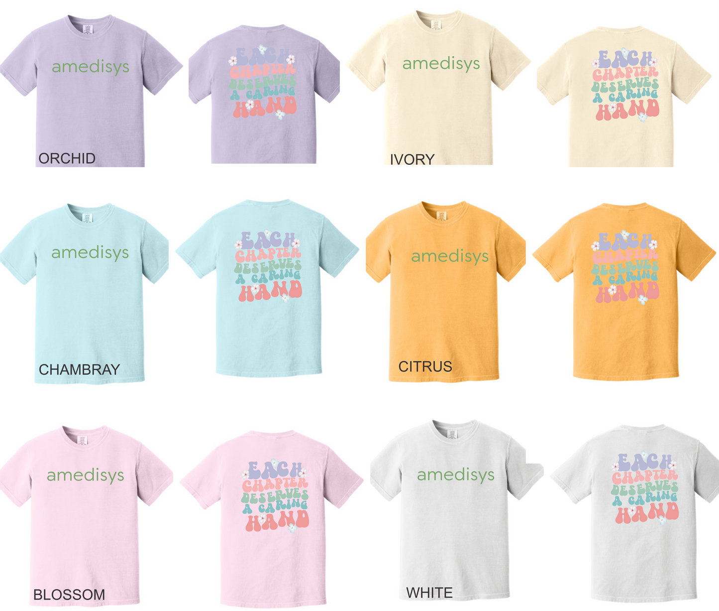 Amedisys Comfort Color Shirts