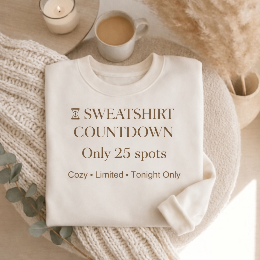 Custom Sweatshirt-Countdown Sale