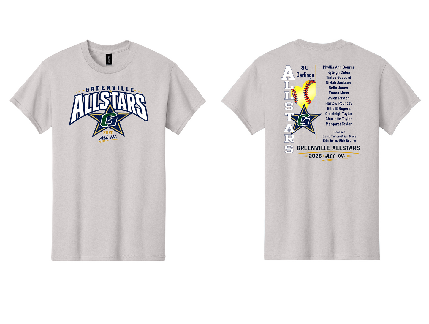 8u Darlings Softball 2026