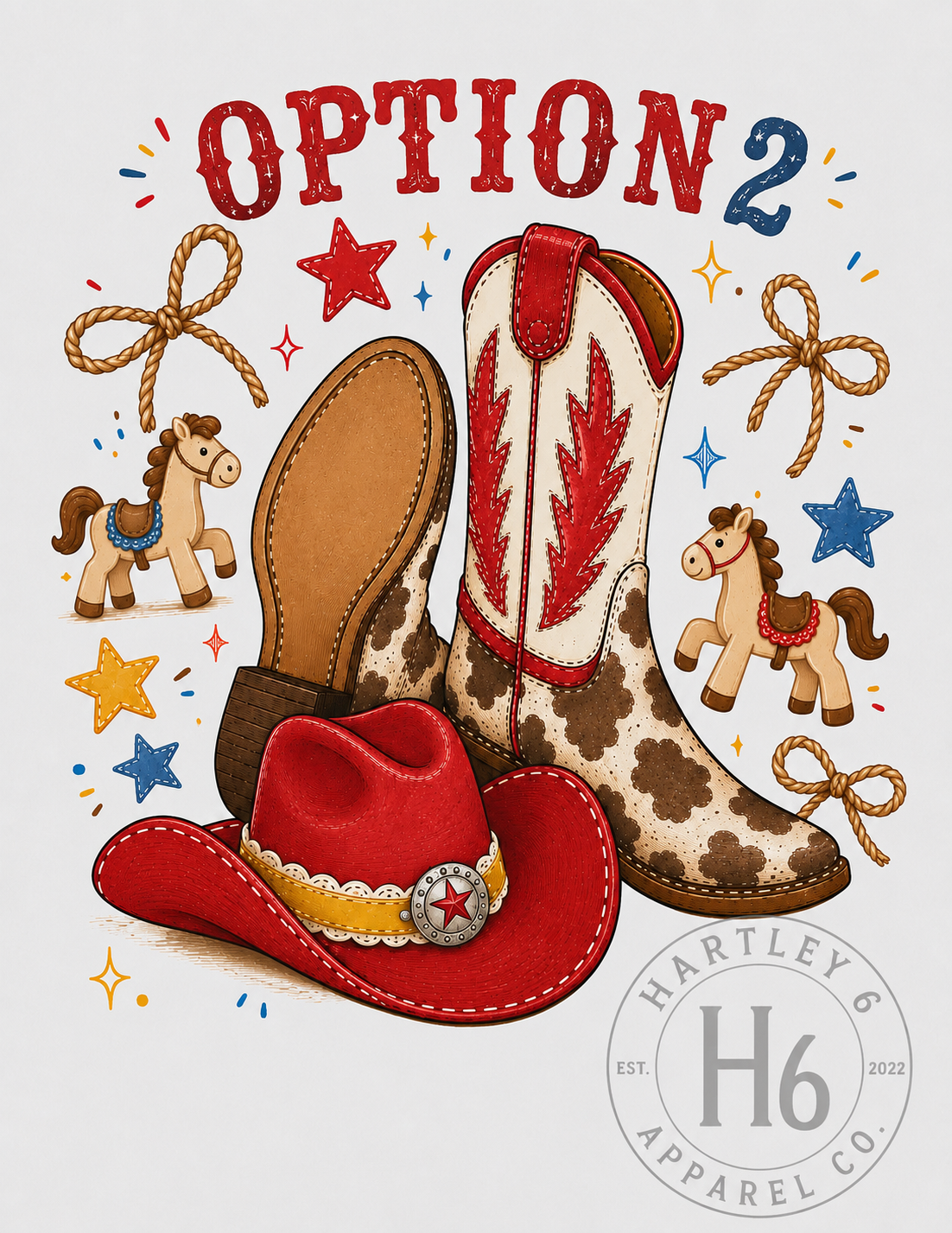 Personalized Cowgirl Boots & Hat Tee-H6 Drop Zone