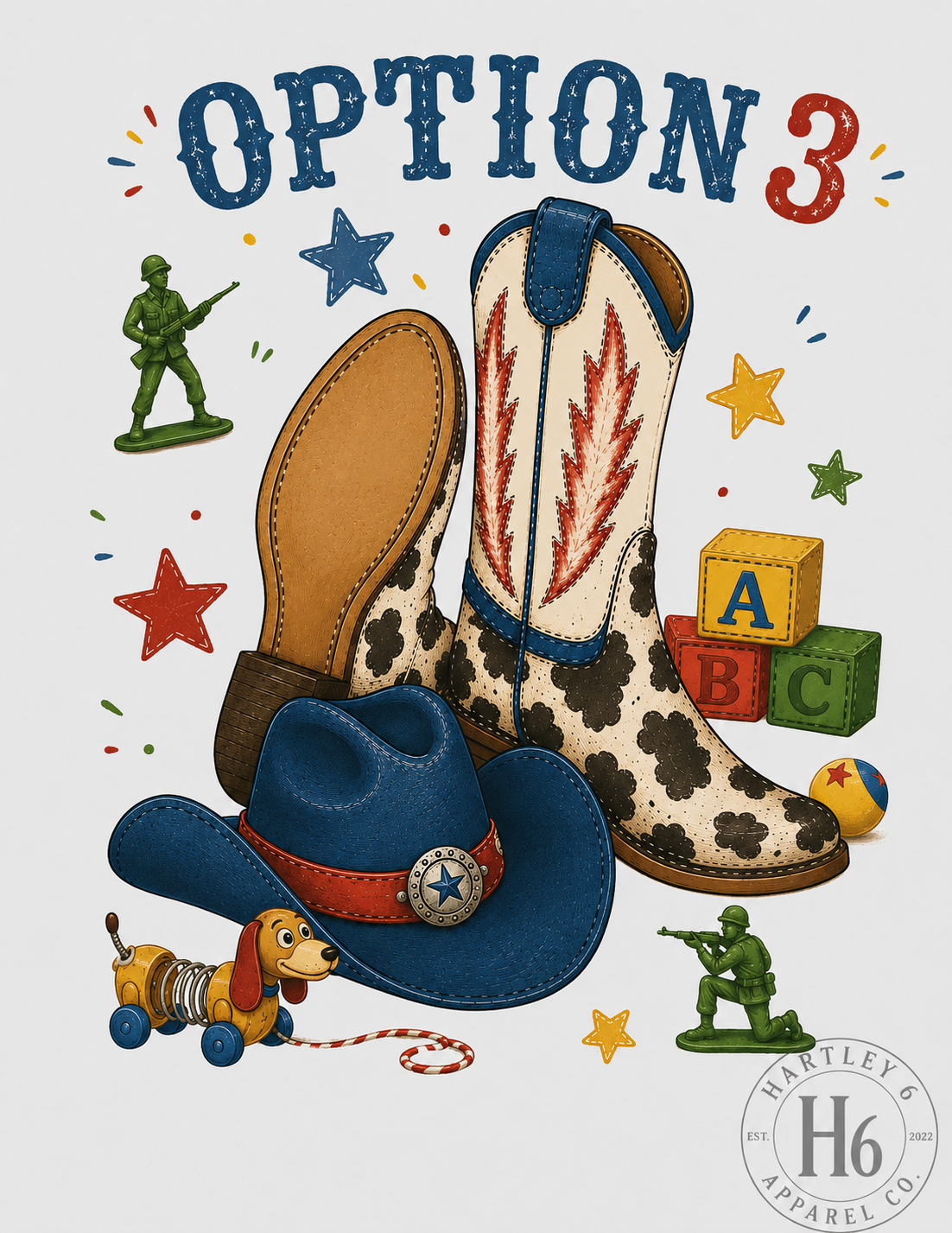 Personalized Cowgirl Boots & Hat Tee-H6 Drop Zone
