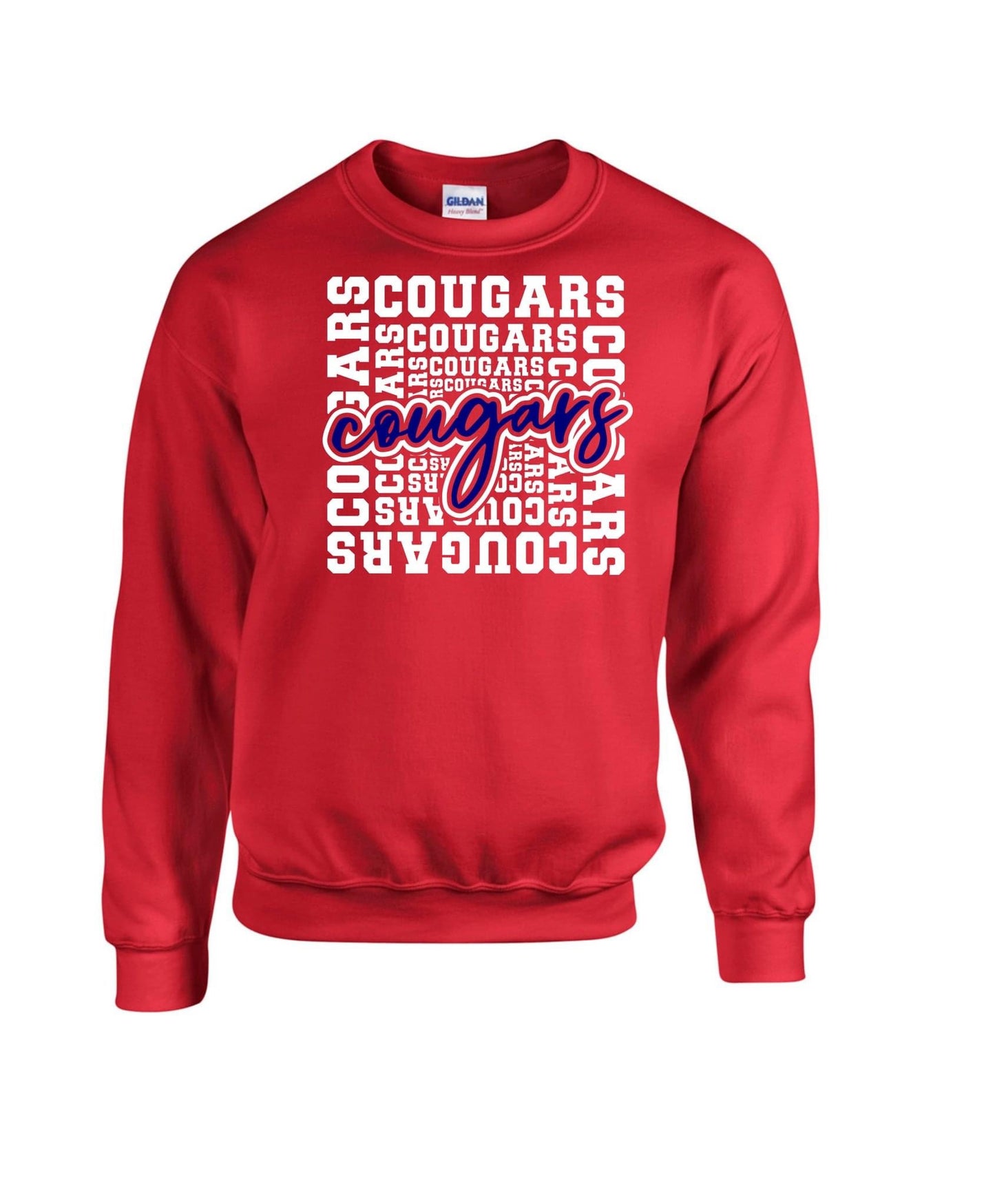 Cougars Cougars Cougars Crewneck Sweatshirt