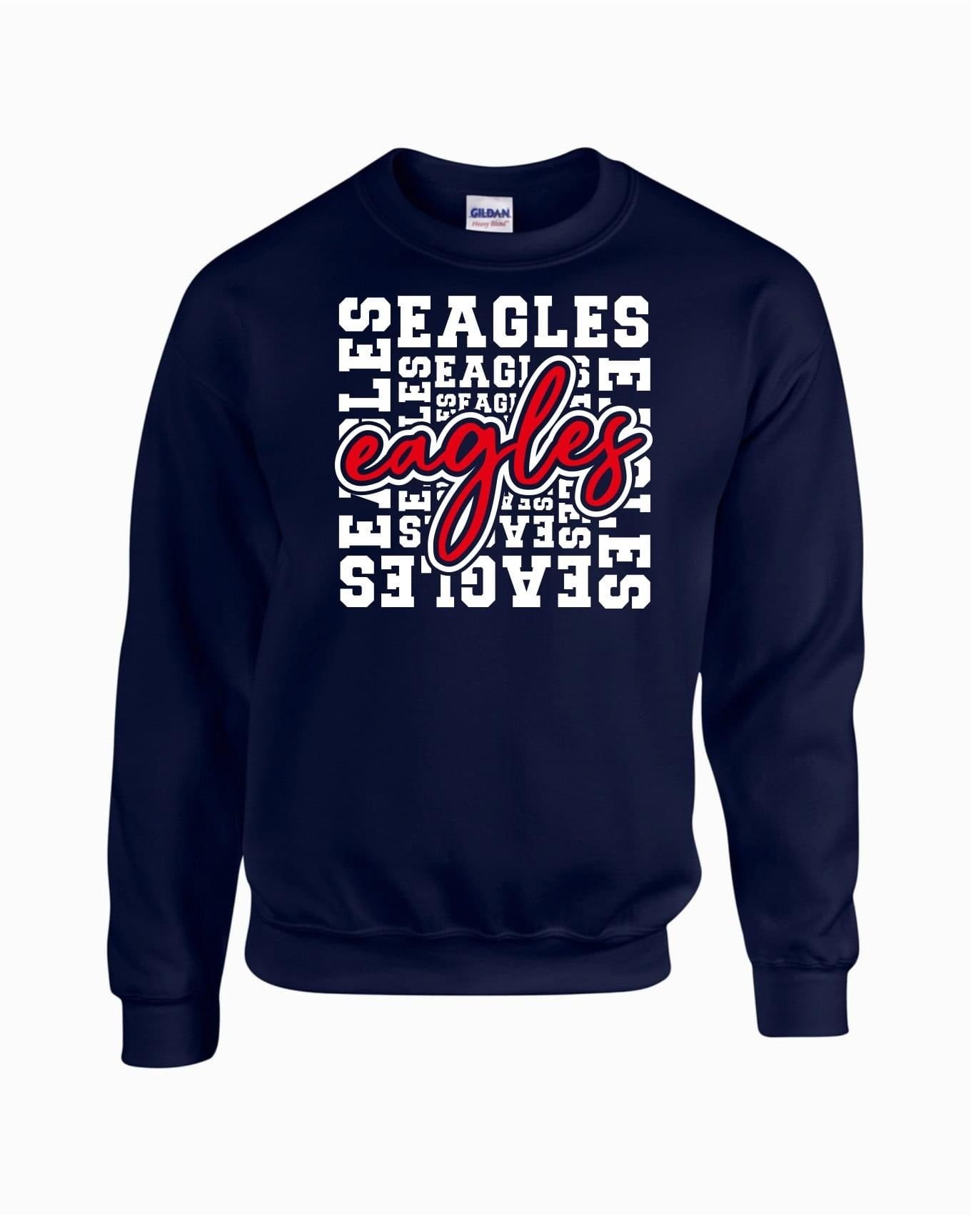 Eagles Eagles Eagles Crewneck Sweatshirt