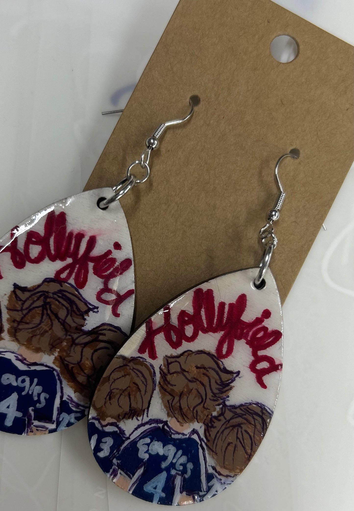 Hand Painted Custom Earrings