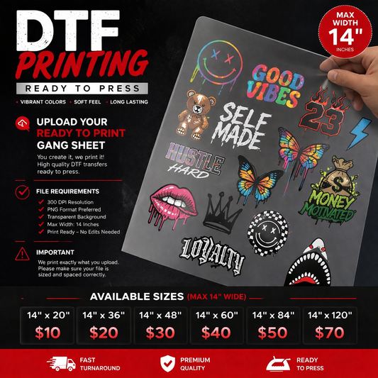 Custom DTF Gang Sheet